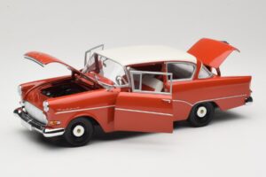 Opel Rekord P1 Roșu Minichamps 1:18 180043201 Metal - imaginea 2 din 8