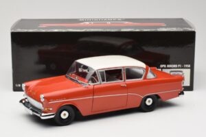Opel Rekord P1 Roșu Minichamps 1:18 180043201 Metal - imaginea 8 din 8