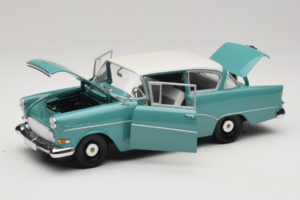 Opel Rekord P1 Albastru Turcoaz Minichamps 1:18 180043200 Metal - imaginea 2 din 8