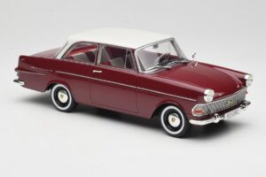 Opel Rekord P2 Roșu Închis & Alb BoS Models 1:18 BOS415 Rășină - imaginea 4 din 6