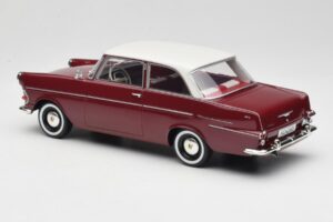Opel Rekord P2 Roșu Închis & Alb BoS Models 1:18 BOS415 Rășină - imaginea 5 din 6