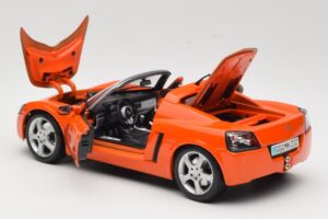 Opel Speedster Portocaliu Maisto 1:18 31615 Metal - imaginea 5 din 8