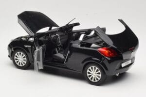 Opel Tigra TwinTop B Negru Norev 1:18 183600 Metal - imaginea 5 din 8