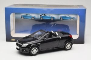 Opel Tigra TwinTop B Negru Norev 1:18 183600 Metal - imaginea 8 din 8