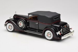 Packard Cabriolet Negru Anson 1:18 30397 Metal - imaginea 7 din 8