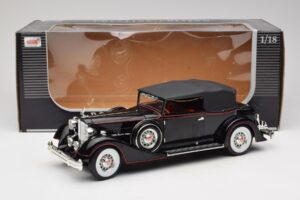 Packard Cabriolet Negru Anson 1:18 30397 Metal - imaginea 8 din 8