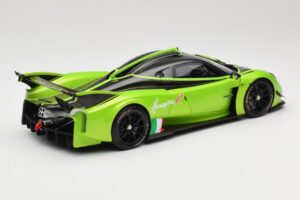 Pagani Huayra R Verde LCD 1:18 LCD18012-GR Metal - imaginea 3 din 8