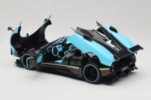 Pagani Zonda Uno Carbon Albastru Deschis Almost Real 1:18 850630001 Metal - imaginea 5 din 8