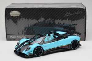 Pagani Zonda Uno Carbon Albastru Deschis Almost Real 1:18 850630001 Metal - imaginea 8 din 8