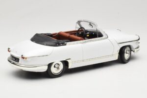 Panhard PL17 Cabriolet Alb Solido 1:18 8174 Metal - imaginea 3 din 8