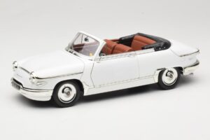 Panhard PL17 Cabriolet Alb Solido 1:18 8174 Metal