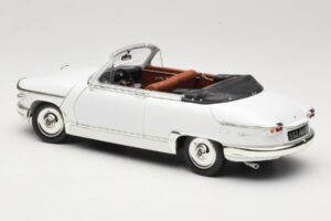Panhard PL17 Cabriolet Alb Solido 1:18 8174 Metal - imaginea 7 din 8