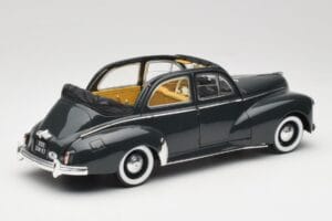 Peugeot 203 Cabriolet Negru Solido 1:18 8156 Metal - imaginea 3 din 8