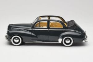 Peugeot 203 Cabriolet Negru Solido 1:18 8156 Metal - imaginea 4 din 8