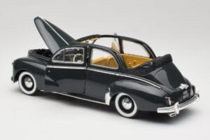 Peugeot 203 Cabriolet Negru Solido 1:18 8156 Metal - imaginea 5 din 8
