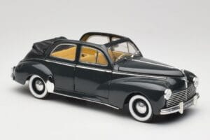 Peugeot 203 Cabriolet Negru Solido 1:18 8156 Metal - imaginea 6 din 8