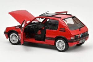 Peugeot 205 GTi 1.9 PTS Deco Vallelunga Roșu Norev 1:18 184846 Metal - imaginea 2 din 3