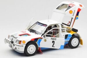 Peugeot 205 T16 #2 A. Vatanen / T. Harryman Rally Monte Carlo 1985 Norev 1:18 184864 Metal - imaginea 2 din 8