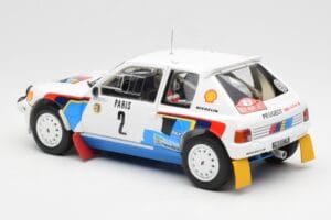 Peugeot 205 T16 #2 A. Vatanen / T. Harryman Rally Monte Carlo 1985 Norev 1:18 184864 Metal - imaginea 7 din 8