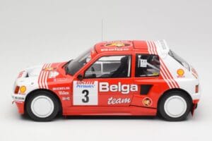 Peugeot 205 T16 #3 B. Darniche / A. Mahe Rally Ypres 1985 IXO 1:18 18RMC135 Metal - imaginea 3 din 6