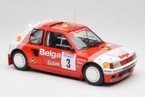Peugeot 205 T16 #3 B. Darniche / A. Mahe Rally Ypres 1985 IXO 1:18 18RMC135 Metal - imaginea 4 din 6