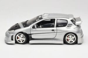 Peugeot 206 MTK Argintiu Solido 1:18 1817 Metal - imaginea 4 din 8