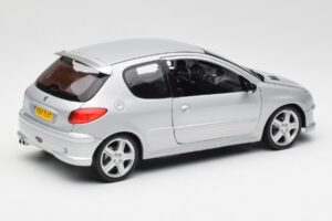 Peugeot 206 RC Aluminium Argintiu Norev 1:18 184726 Metal - imaginea 3 din 8