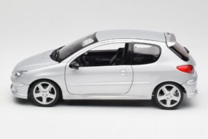 Peugeot 206 RC Aluminium Argintiu Norev 1:18 184726 Metal - imaginea 4 din 8