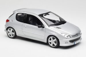 Peugeot 206 RC Aluminium Argintiu Norev 1:18 184726 Metal - imaginea 6 din 8