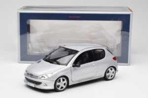 Peugeot 206 RC Aluminium Argintiu Norev 1:18 184726 Metal - imaginea 8 din 8