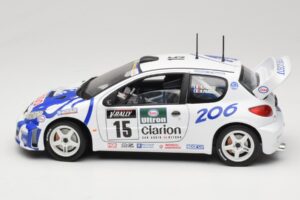 Peugeot 206 WRC #15 G. Panizzi / H. Panizzi WRC 1999 Solido 1:18 9016 Metal - imaginea 4 din 8
