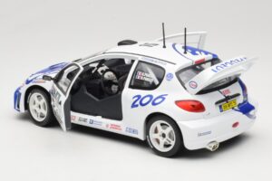 Peugeot 206 WRC #15 G. Panizzi / H. Panizzi WRC 1999 Solido 1:18 9016 Metal - imaginea 5 din 8