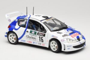 Peugeot 206 WRC #15 G. Panizzi / H. Panizzi WRC 1999 Solido 1:18 9016 Metal - imaginea 6 din 8