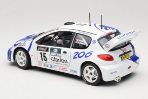 Peugeot 206 WRC #15 G. Panizzi / H. Panizzi WRC 1999 Solido 1:18 9016 Metal - imaginea 7 din 8