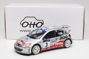 Peugeot 206 WRC #3 G. Panizzi / H. Panizzi Rally Tour de Corse 2002 Otto 1:18 OT1085 Rășină - imaginea 6 din 6