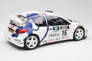 Peugeot 206 WRC G. Panizzi / H. Panizzi Tour de Corse 1999 Otto 1:12 G081 Rășină - imaginea 2 din 6