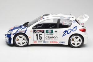 Peugeot 206 WRC G. Panizzi / H. Panizzi Tour de Corse 1999 Otto 1:12 G081 Rășină - imaginea 3 din 6