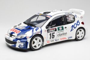 Peugeot 206 WRC G. Panizzi / H. Panizzi Tour de Corse 1999 Otto 1:12 G081 Rășină