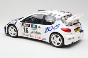 Peugeot 206 WRC G. Panizzi / H. Panizzi Tour de Corse 1999 Otto 1:12 G081 Rășină - imaginea 5 din 6