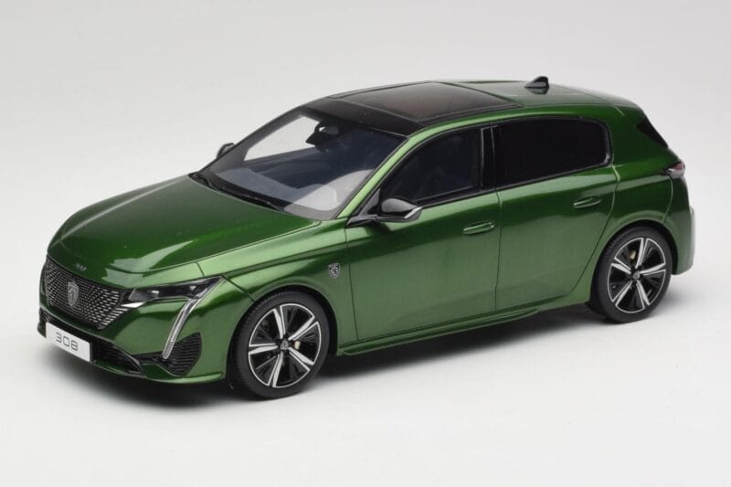 Peugeot 308 GT Olivine Green Otto 1:18 OT458 Rășină