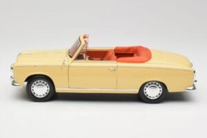 Peugeot 403 Cabriolet Galben Nisip Solido 1:18 8165 Metal - imaginea 4 din 8