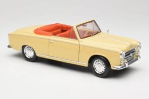 Peugeot 403 Cabriolet Galben Nisip Solido 1:18 8165 Metal - imaginea 6 din 8