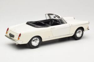 Peugeot 404 Cabriolet Alb Norev 1:18 184746 Metal - imaginea 3 din 8
