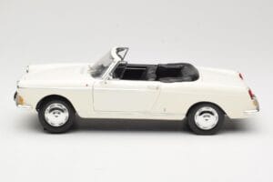 Peugeot 404 Cabriolet Alb Norev 1:18 184746 Metal - imaginea 4 din 8