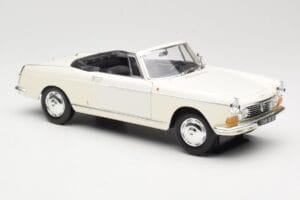 Peugeot 404 Cabriolet Alb Norev 1:18 184746 Metal - imaginea 6 din 8
