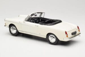 Peugeot 404 Cabriolet Alb Norev 1:18 184746 Metal - imaginea 7 din 8