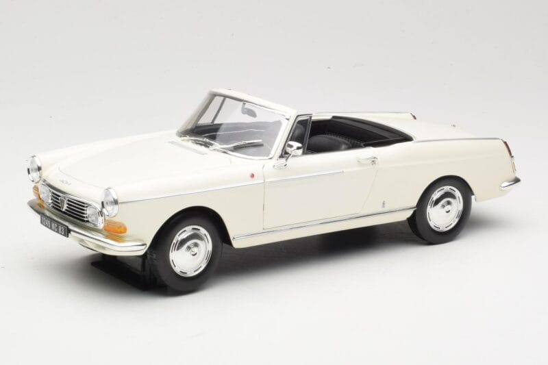 Peugeot 404 Cabriolet Alb Norev 1:18 184746 Metal