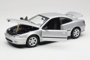 Peugeot 406 Coupe Argintiu Gate 1:18 01024 Metal - imaginea 2 din 8