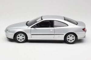 Peugeot 406 Coupe Argintiu Gate 1:18 01024 Metal - imaginea 4 din 8