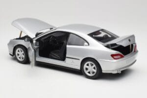 Peugeot 406 Coupe Argintiu Gate 1:18 01024 Metal - imaginea 5 din 8